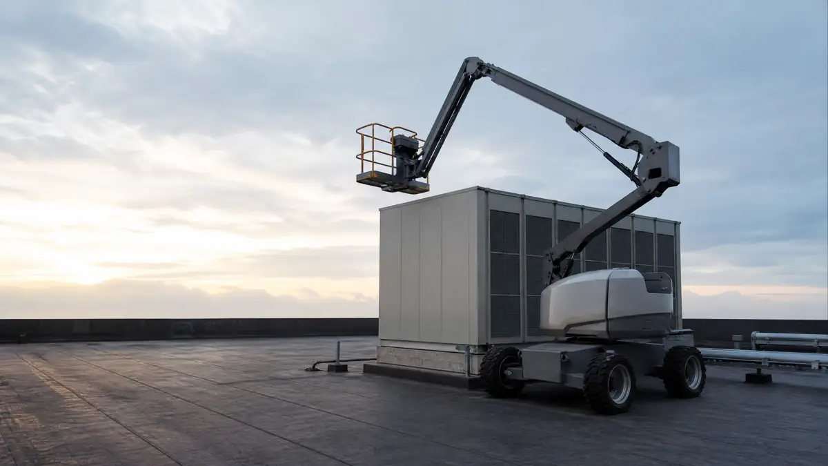Articulating Boom Lifts jobsite access in Charleston